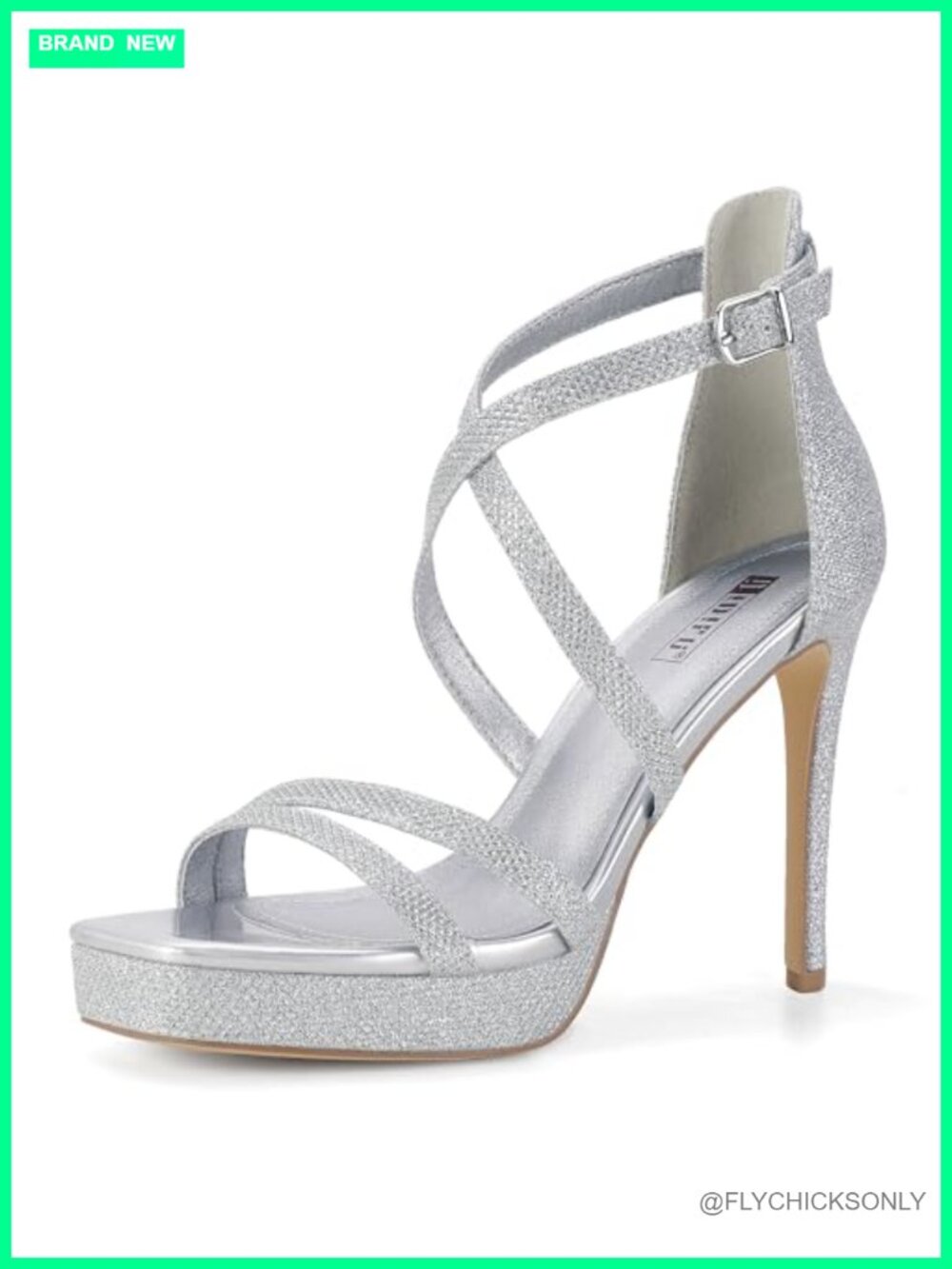 IDIFU Platform High Heels Strappy Ankle Strap Square Toe Sandals for Wedding